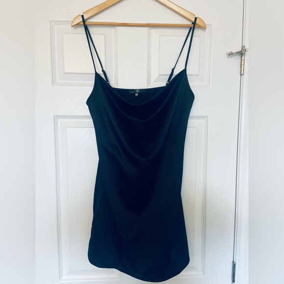 Missguided Satin Look Mini Slip Dress Sz 6 - Picture 2 of 3